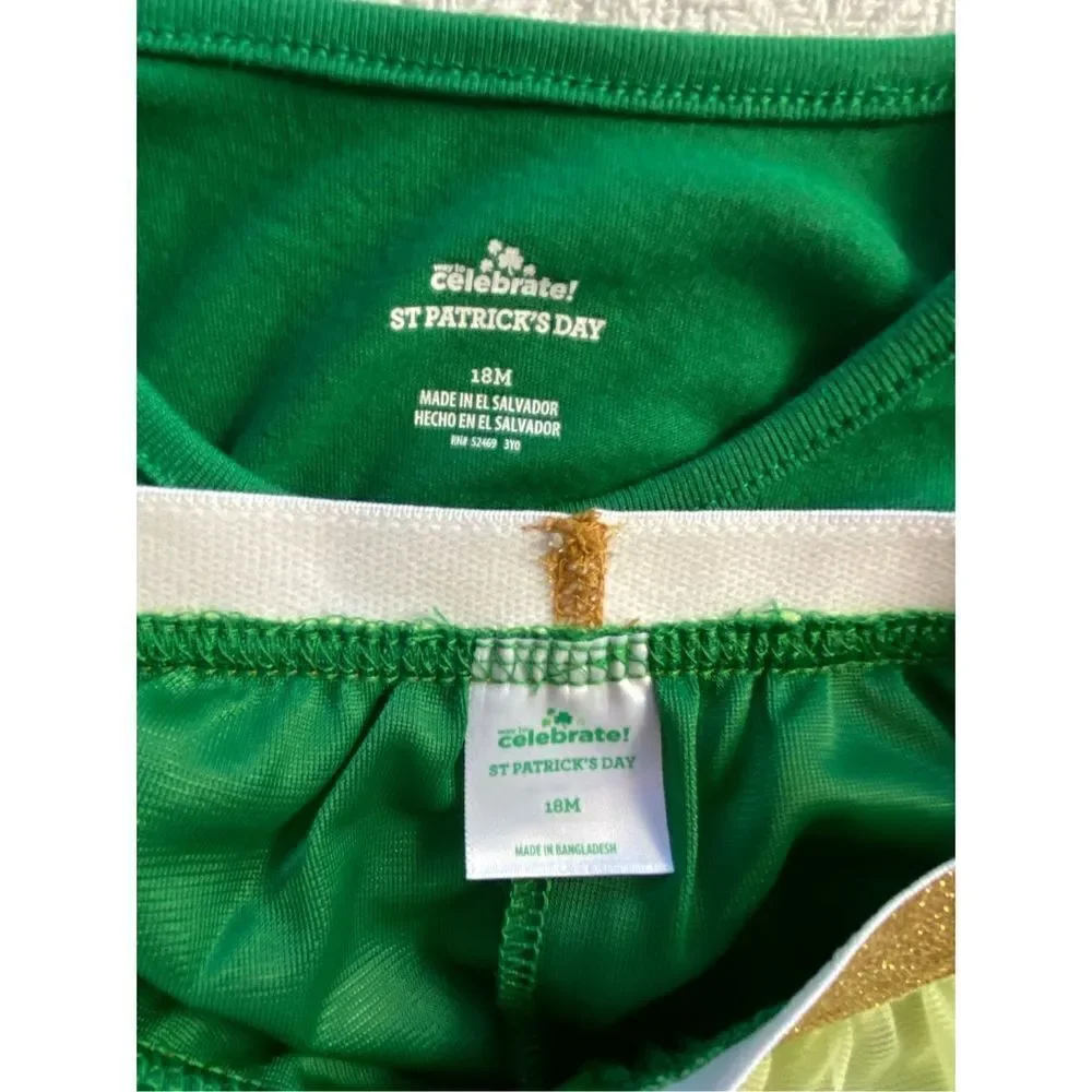 CELEBRATE GIRLS 18M ST. PATRICK’S “BELIEVE IN LEPREICORNS” 2 PIECE SET